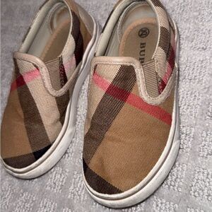 Burberry Kids' Tan and Brown Slip-On Shoes